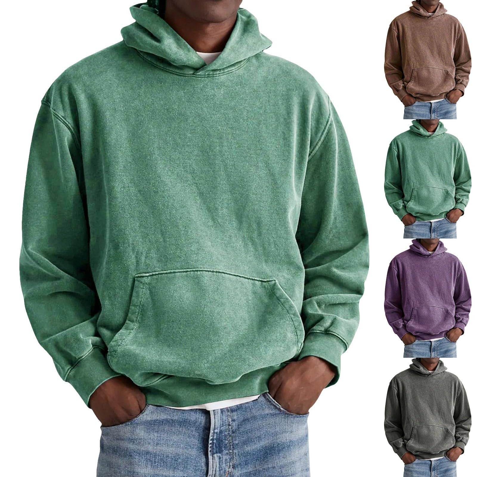 Felpa con cappuccio da uomo, per autunno e inverno, unisex