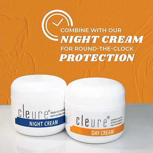 Miniatura 7 de Cleure Crema de día antienvejecimiento e hidratante facial con manteca de karité pura para pieles sensibles, sin fragancia, sin gluten, salicilatos