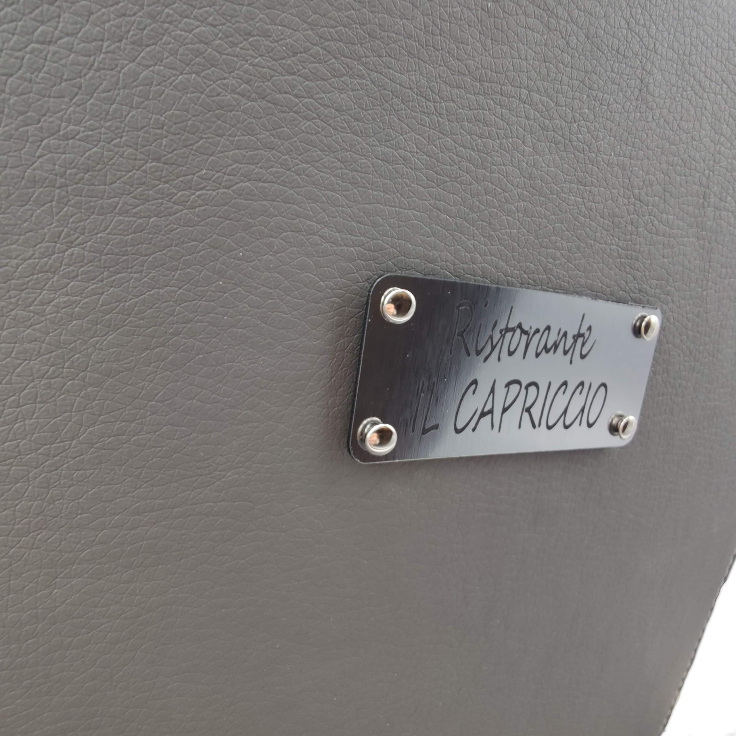 Set Menu Personalizzabile A4 Per Ristorante - 16 Pezzi In Ecopelle Antracite | Moderno - Foto 11