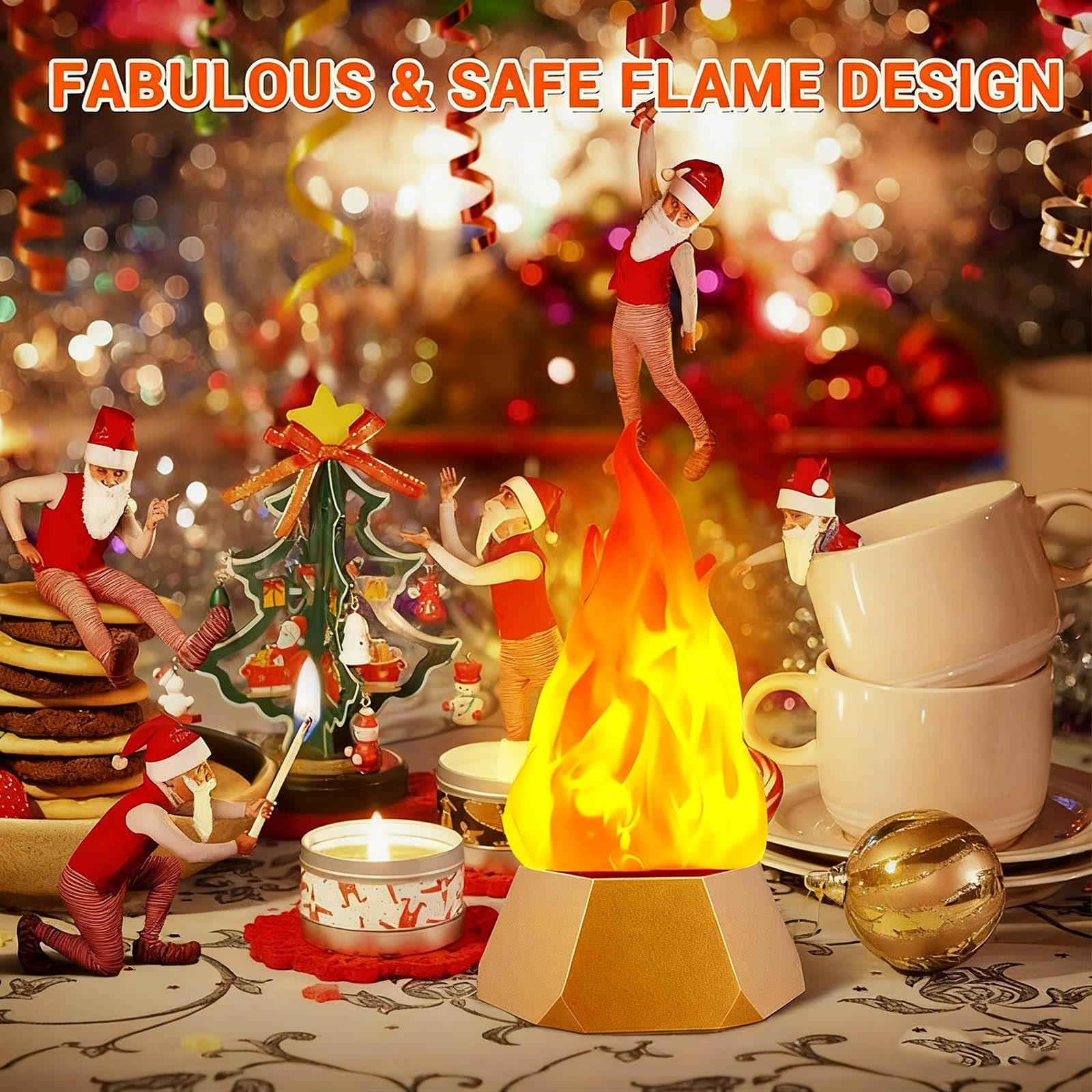 Romance Senza Fiamma Con Modalità Lampeggiante Rapida Ricaricabile Atmosfere Luci Per Eventi Home Decors Metallo Luce Del Partito