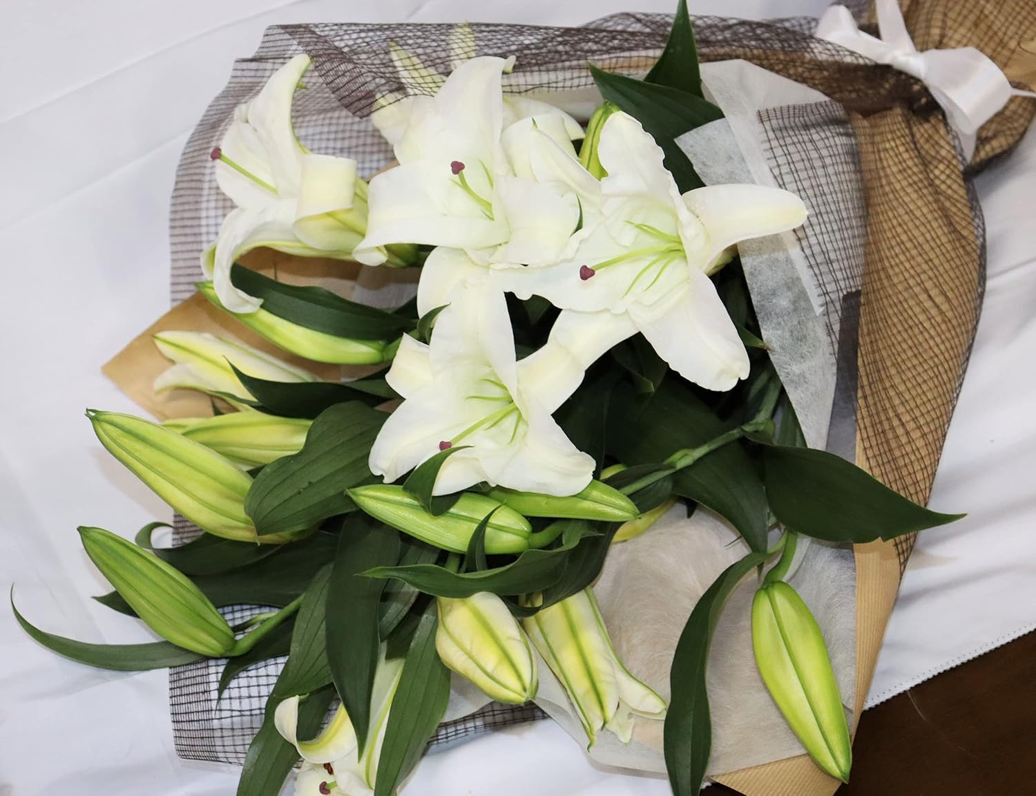 ニンフェンブルグ アンティーク ストライプと花束のトリオ ニンフェン