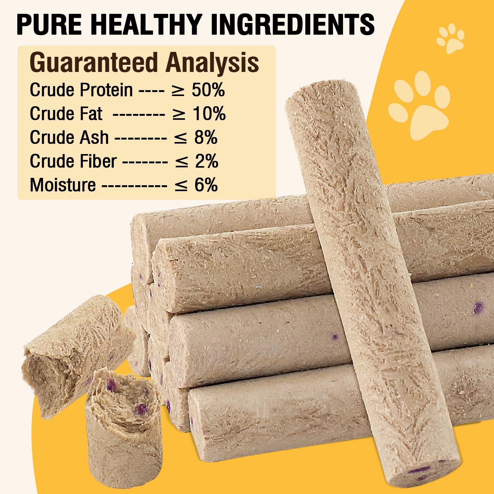 Freeze Dried Duck Stick Cat Treats, High Protein Healthy Treats for Cats & Dogs, Natural Teeth Cleaning Snacks - Image 4