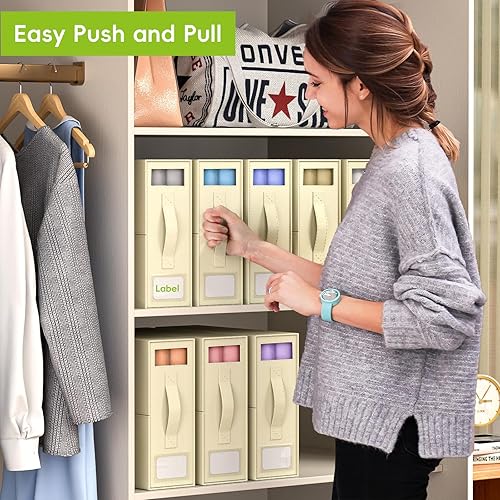 Miniatura 5 de SheetCube - Juego de sábanas organizador de 4 unidades (tamaño Queen o King) con caja de almacenamiento plegable, organizador de ropa de cama para