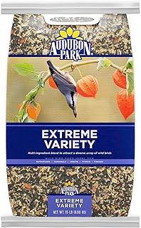 Audubon Park Extreme Variety - Semillas de aves silvestres para comederos exteriores, bolsa de 15 libras