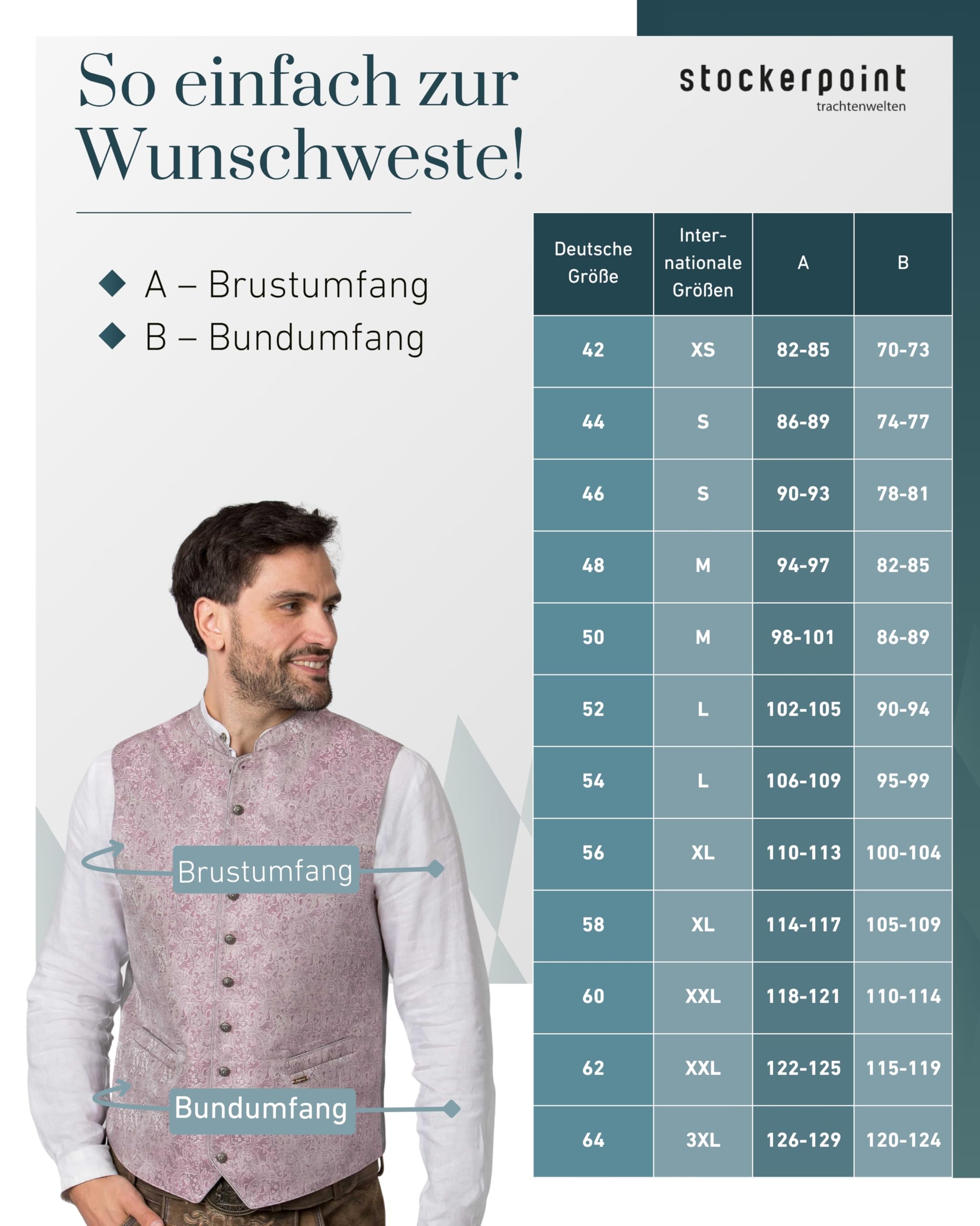 Bergfeuer Herren Trachtenweste Ramiro Trachtenweste (1er Pack)