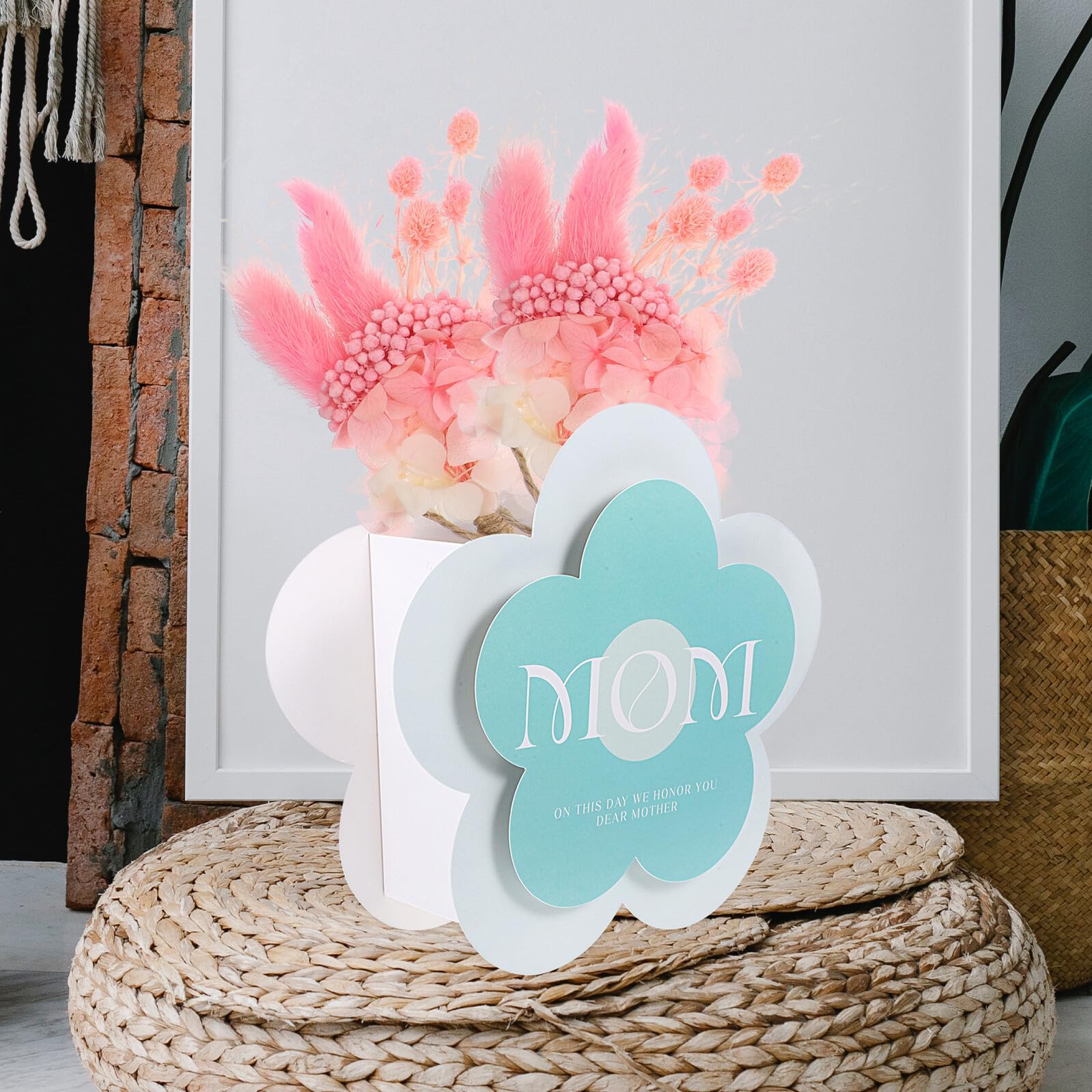 COHEALI 15 Stück 3 Stück Blumenverpackungsbeutel aus Papier mit Griffen Faltbare Geschenktragetaschen für Muttertag Multifunktionale Aufbewahrungstaschen für Blumensträuße und