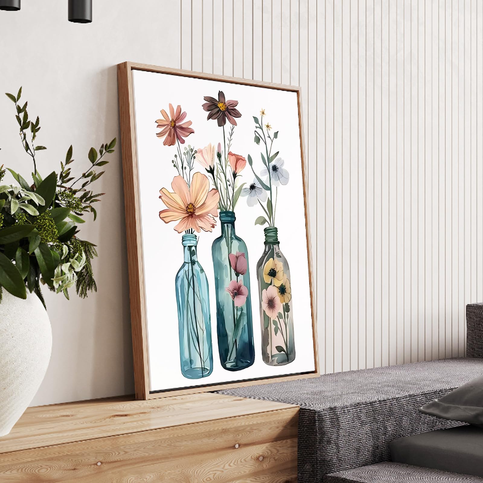 Malen Nach Zahlen Wildblumen Für Erwachsene - 30x40cm Mit Rahmen