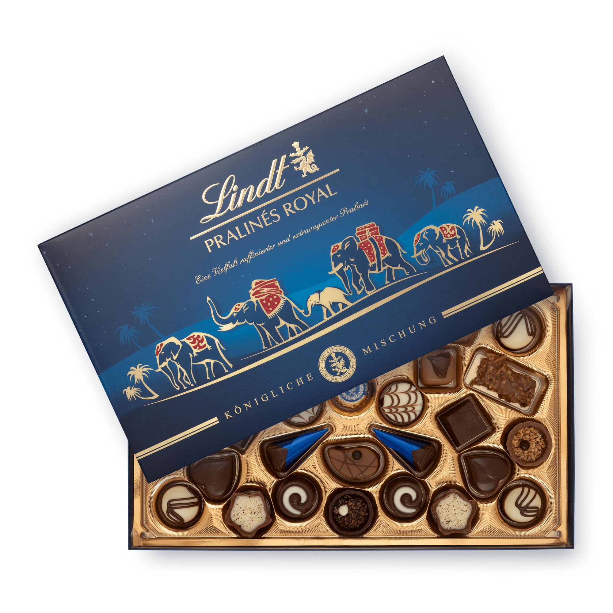 Lindt Royal Pralinen 300g 30er Pralinés-Schachtel 15 Sorten Pralinengeschenk