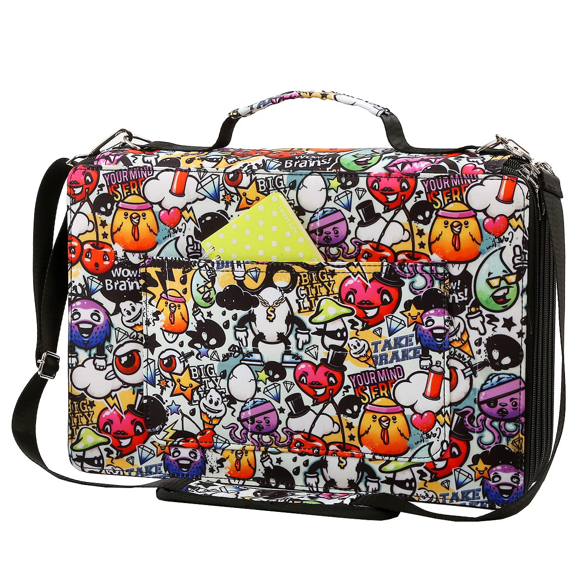 480 Slots Pencil Case, 5-Layer Organizer with Shoulder Strap