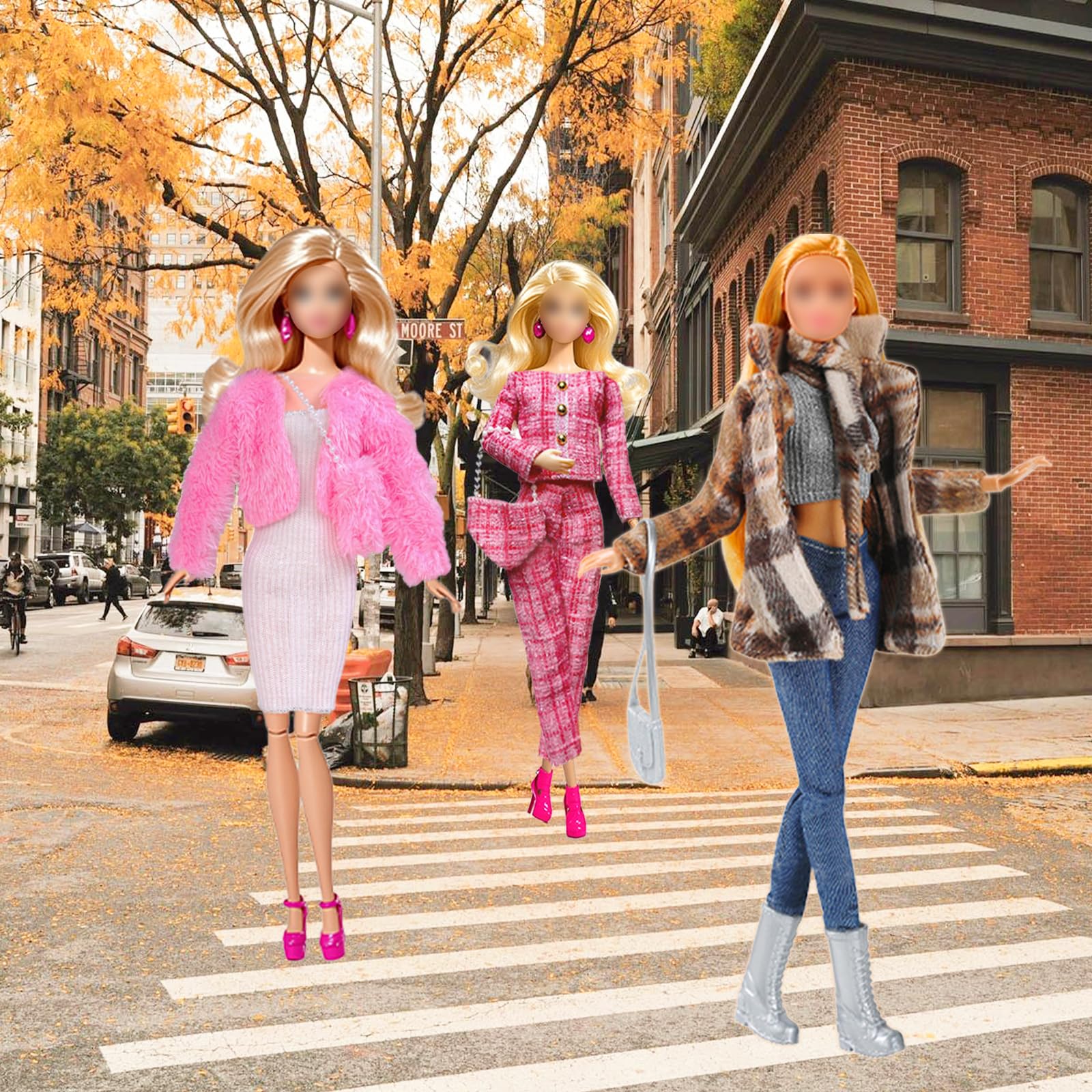 17 Pièces Vêtements Et Accessoires Pour Poupées De 11,5 Pouces