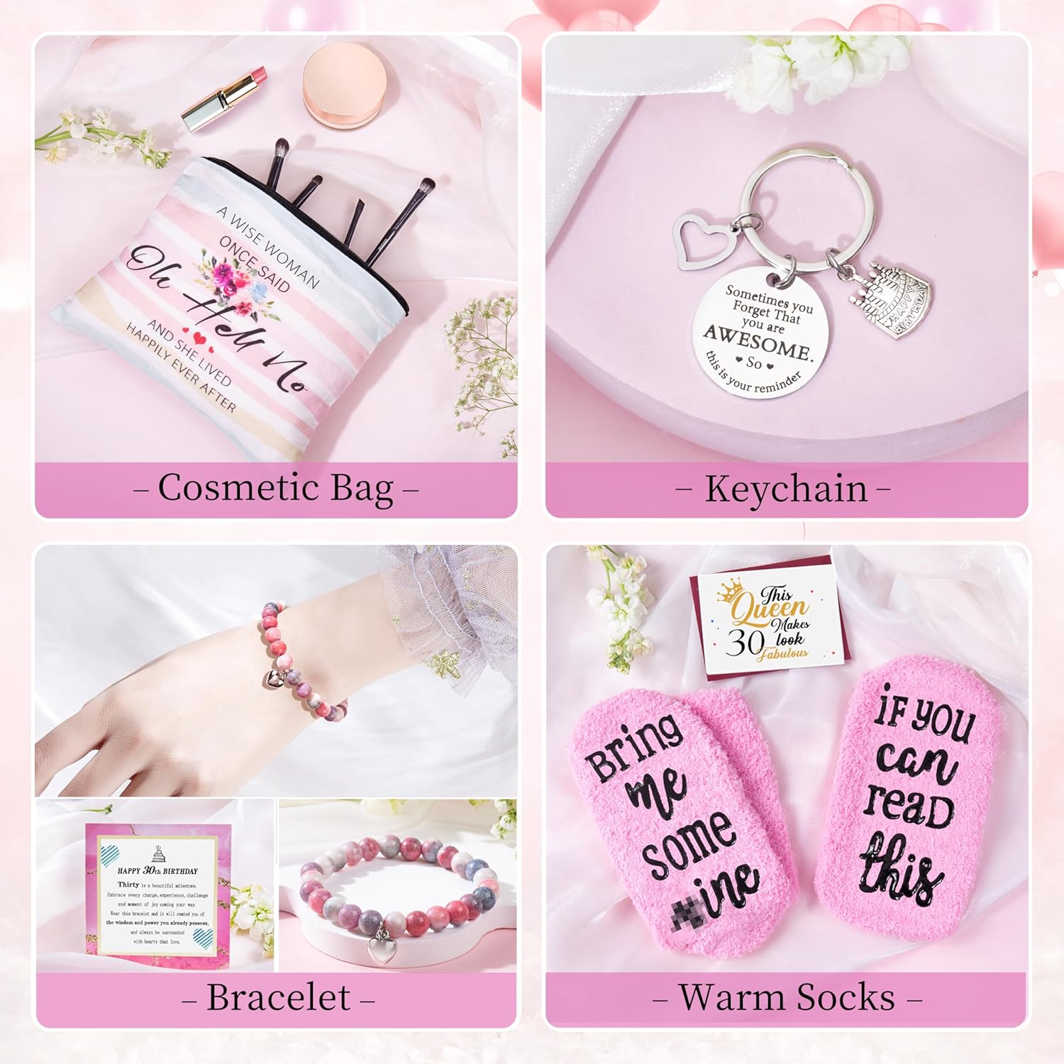 30th Birthday Gifts for Women,Happy 30th Birthday Gifts for Her Friends Mom Wife Sister Coworker,Tumblers Gifts Set for 30 Year Old Women,Funny 30 Birthday Gifts Ideas - Image 6