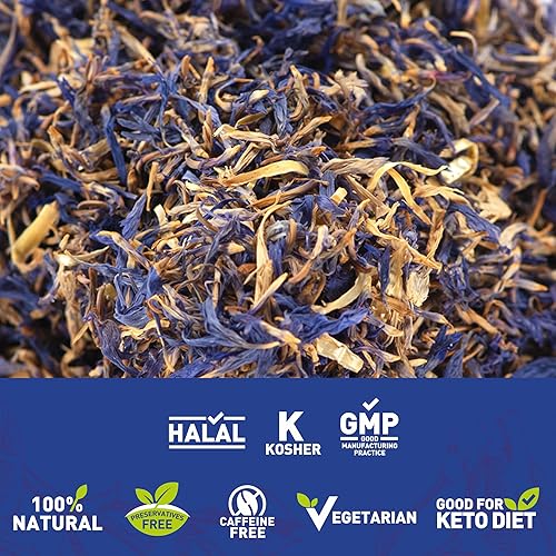 Miniatura 3 de Pétalos de aciano azules orgánicos, 100% naturales y de calidad premium, pétalos comestibles secos, uso en té, mezclas de hierbas, alimentos,