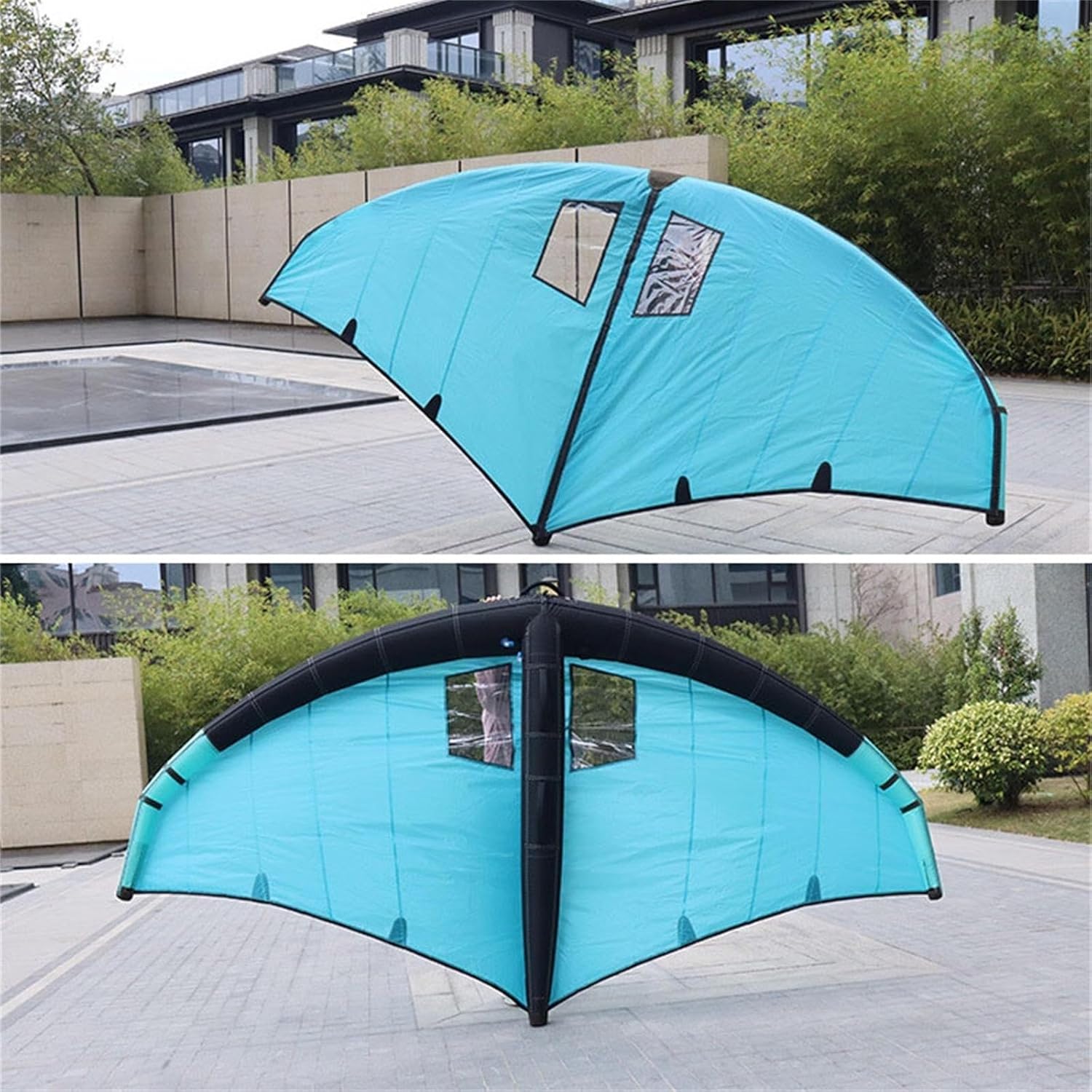 Inflatable Surfing Wing Windsurfing Sail, Handheld Inflatable Kite Foil Wing Kite for Wind Wing Foiling, Surfing, Water Play