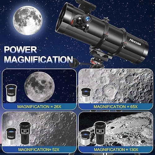 Miniatura 3 de Telescopio, telescopio reflector 150EQ para adultos principiantes en astronomía, telescopios profesionales ecuatoriales manuales astronomía con