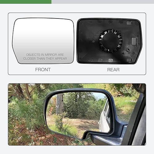 Miniatura 3 de SCITOO Espejo lateral del pasajero de cristal compatible con 2004-2014 para Ford para F-150 PU con calefacción, cromado, convexo, derecho, espejo