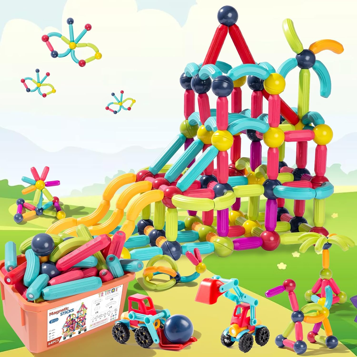 Magnetic Blocks Kids Toys