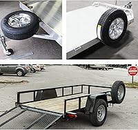 Vista 3 de Soporte para neumáticos de repuesto: soporte de neumático de repuesto para remolque, se adapta a la mayoría de ruedas de 4 y 5 tuercas, soporta