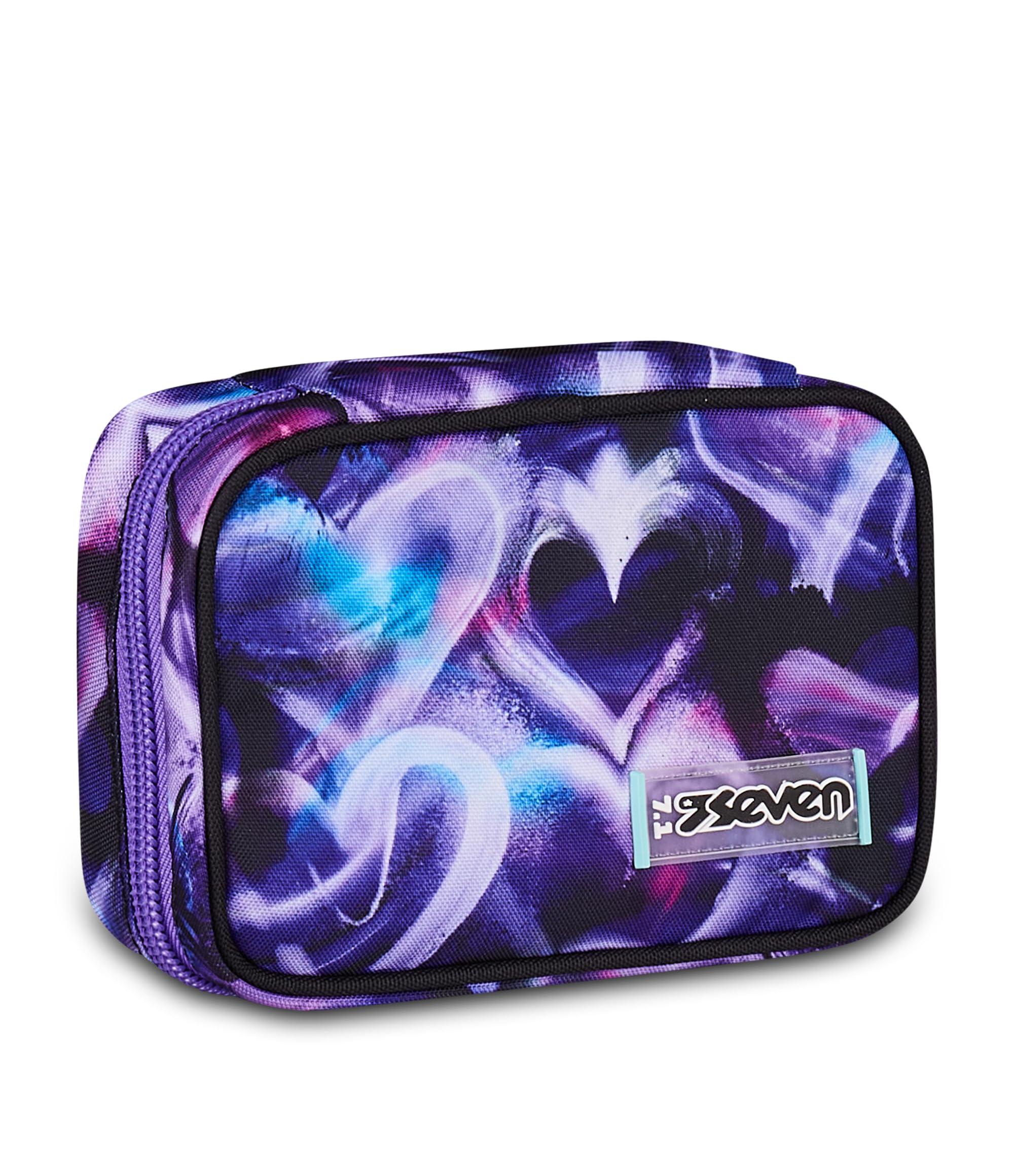 Seven Astuccio Scuola Speed Pad Plus LOVEPASS, Viola, Portapenne attrezzato, 45 pezzi, Planche amovibili, Tasca interna per cancelleria, Accessori Zaino, Scuola elementare e media, Bambina, Ragazza
