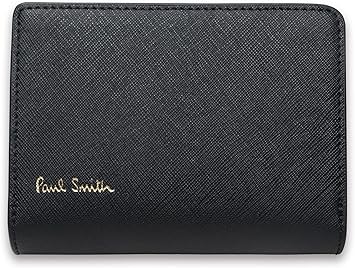 Amazon Paul Smith ポールスミス 財布 二つ折り 本革 ビジネス ジップ 小銭入れ 大容量 ブラック メンズ 札入れ L字型ファスナー 軽量 防水 折りたたみ財布 財布