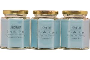 3 Pack of Clean Linen Candles: Your Odor-Eliminating Home Aromatherapy