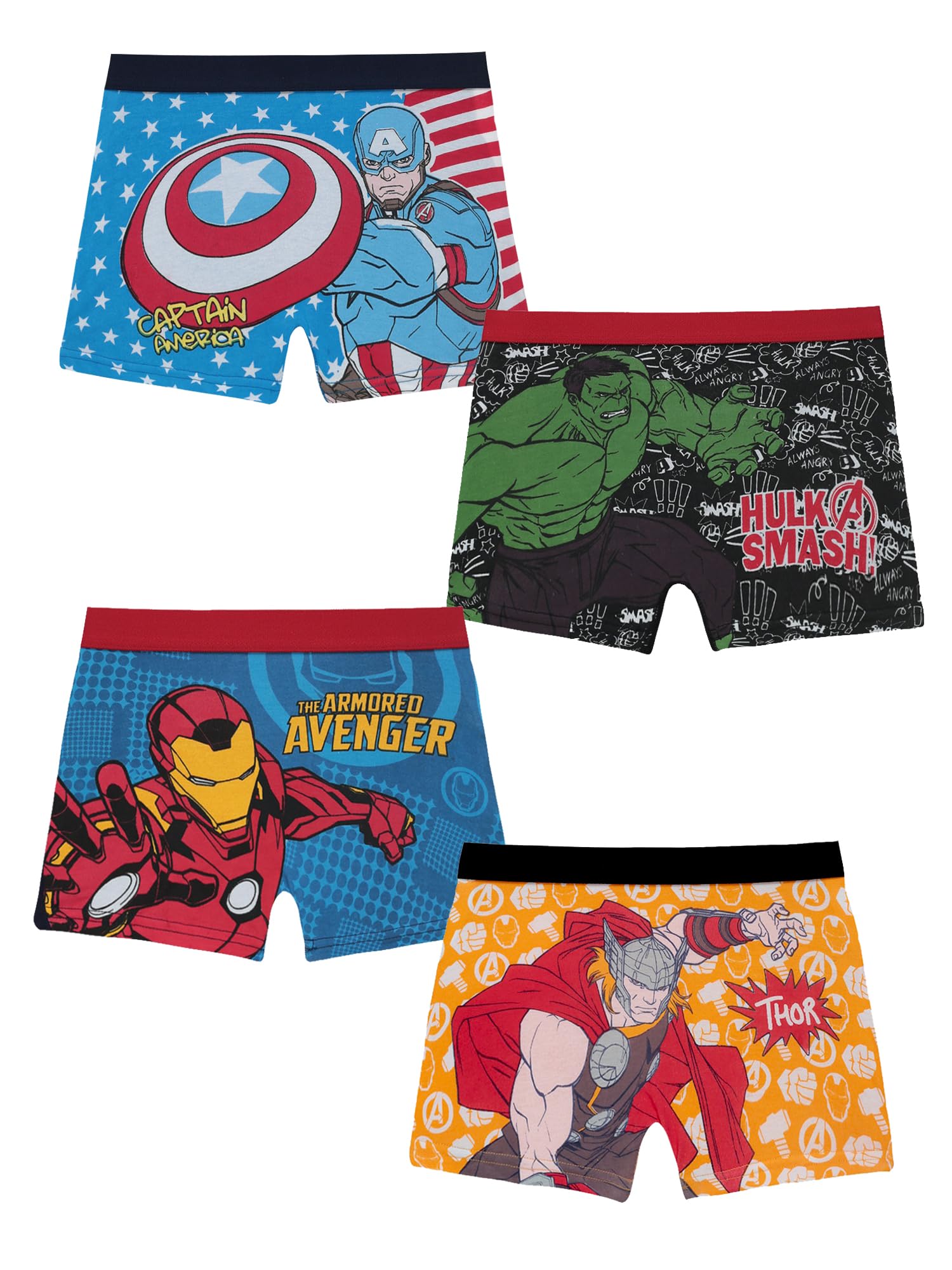 BODYCARE Boys Trunks Pack of 4 | Cotton Spandex Breathable Ultra Soft Stretchable | Skin Friendly, Tagless Comfort | Ideal for School