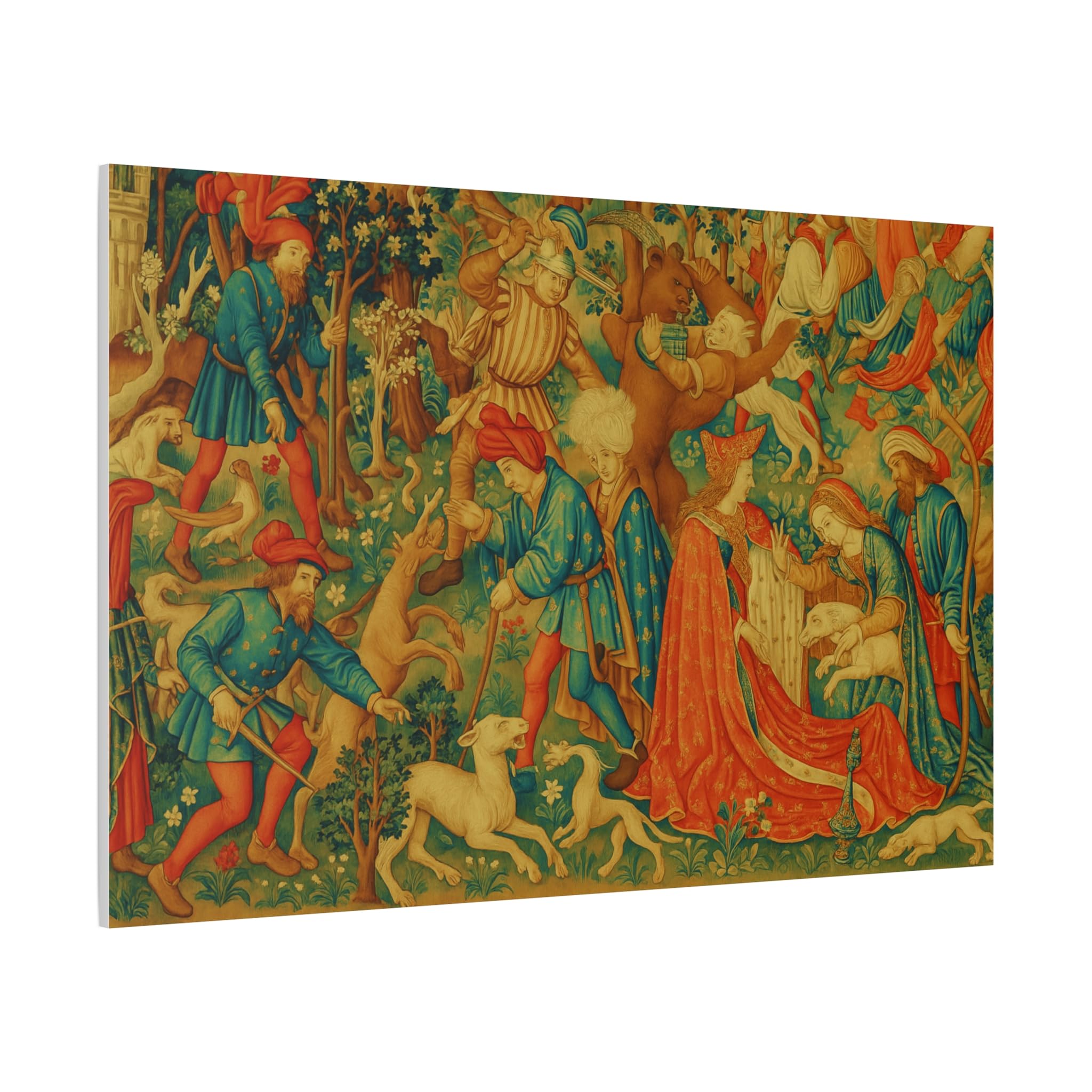 Seated Woman Panel by Patricia Pinto Premium Stretched Canvas Wall Art Set - 2 Piece