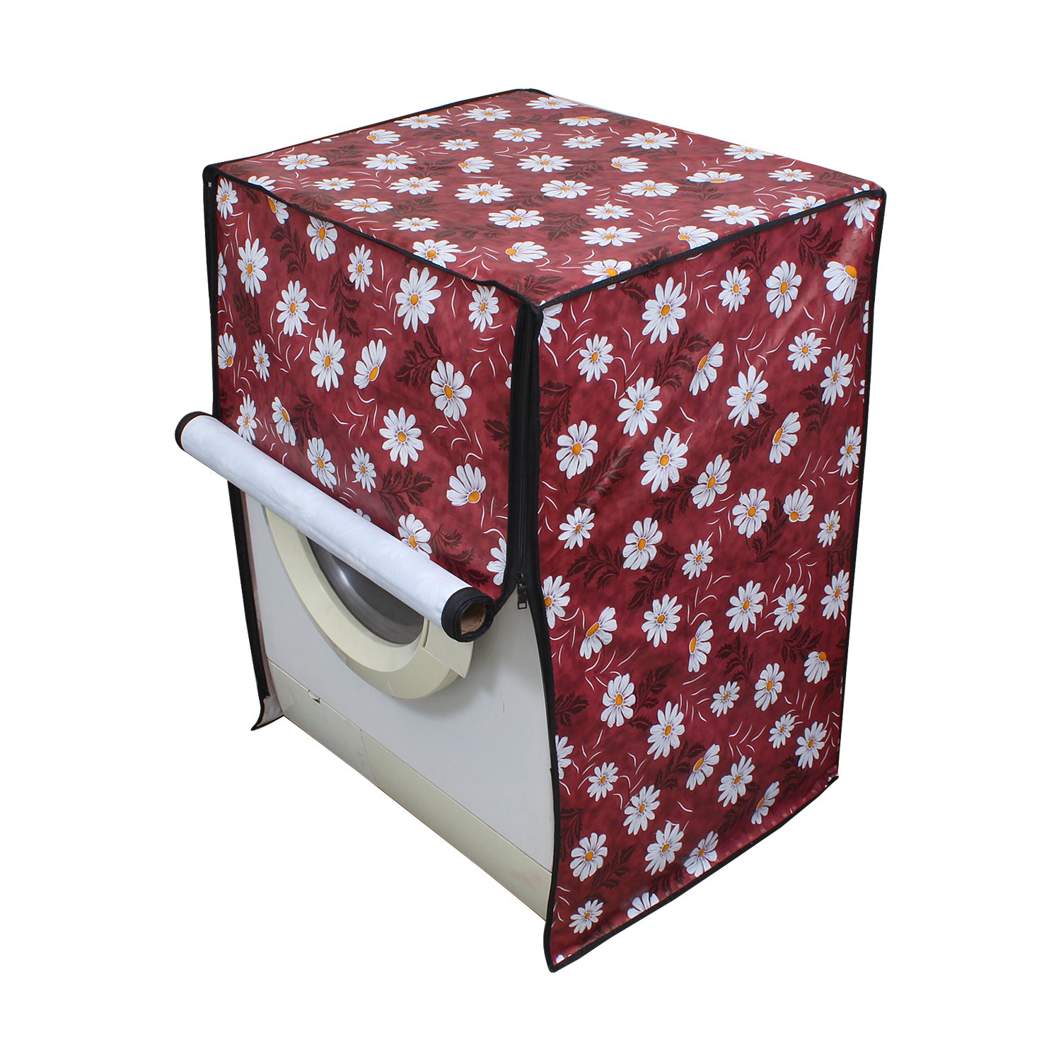 Lithara Waterproof Front Load Washing Machine Cover For 6 kg, 6.2 Kg, 6.5 Kg, 7 Kg (Design_08)-image-0
