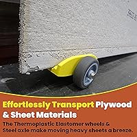 Vista 7 de Carro de carga de madera contrachapada y carrito de paneles de yeso, carrito de madera contrachapada, carrito de paneles de yeso, transportador