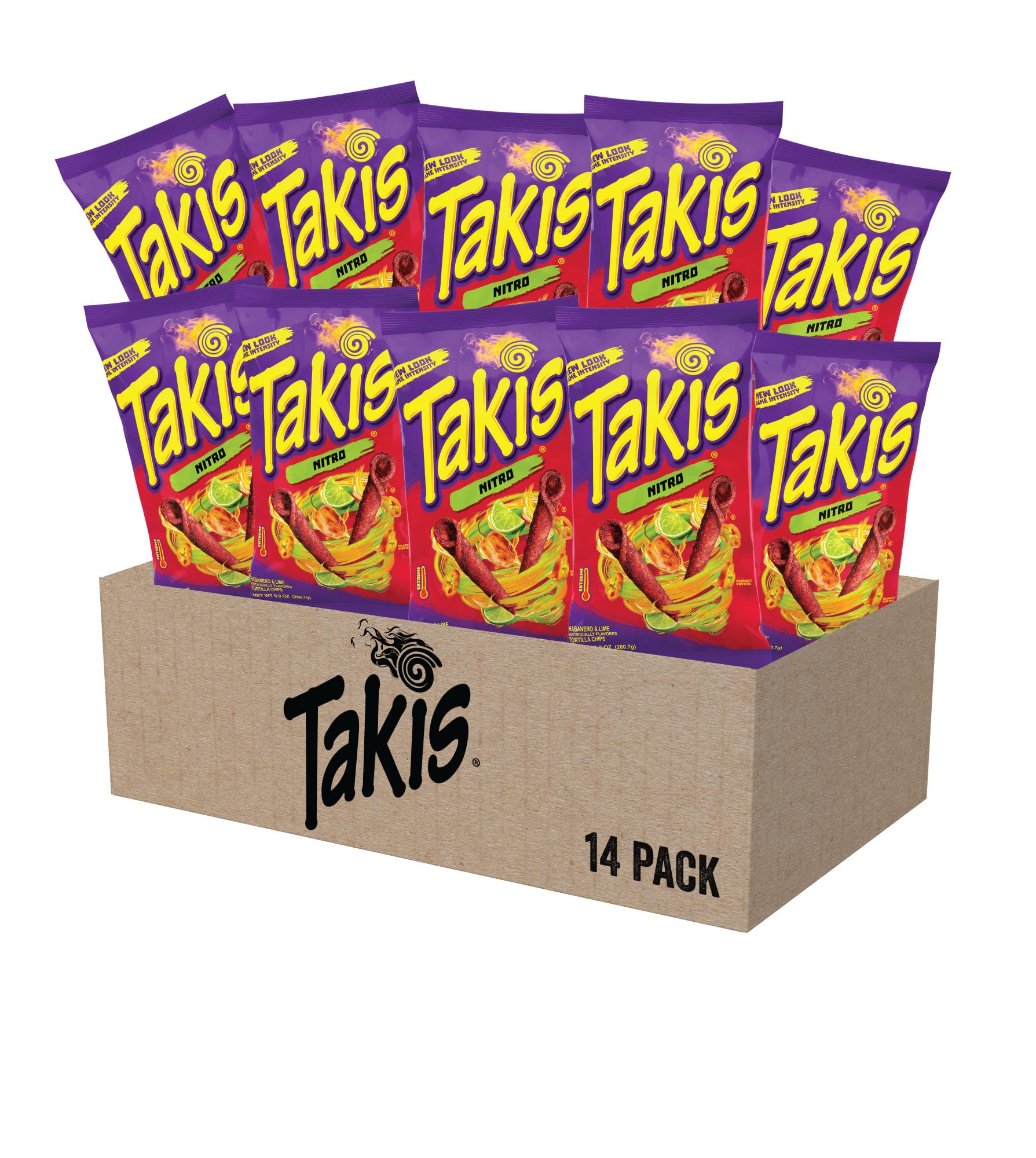 Buy Takis Nitro Rolled Tortilla Chips, Habanero and Lime Artificially