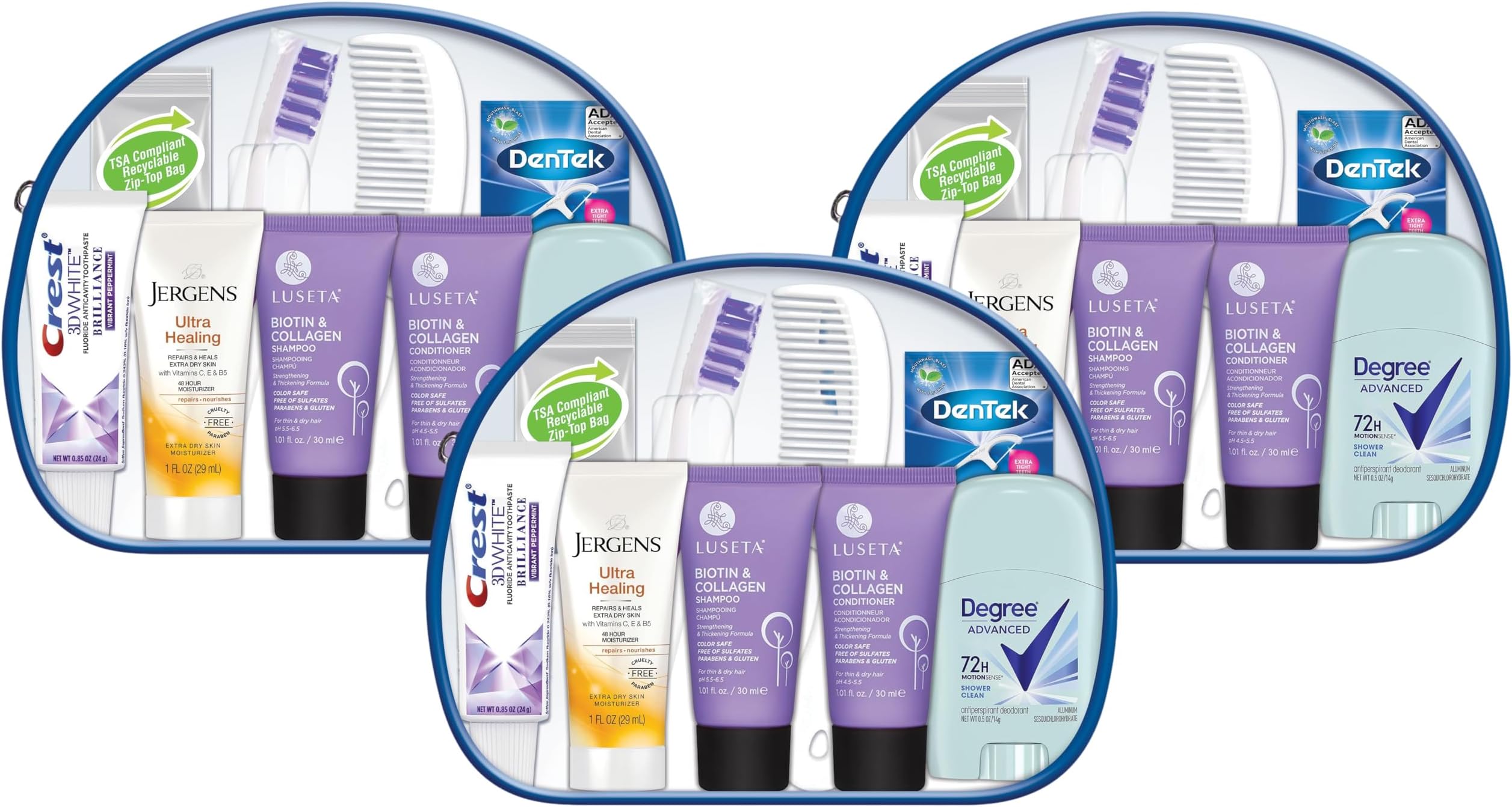 Convenience Kits International Women's Herbal Essence Kit, 10 Piece Set - Packaging May vary (Pack of 3)