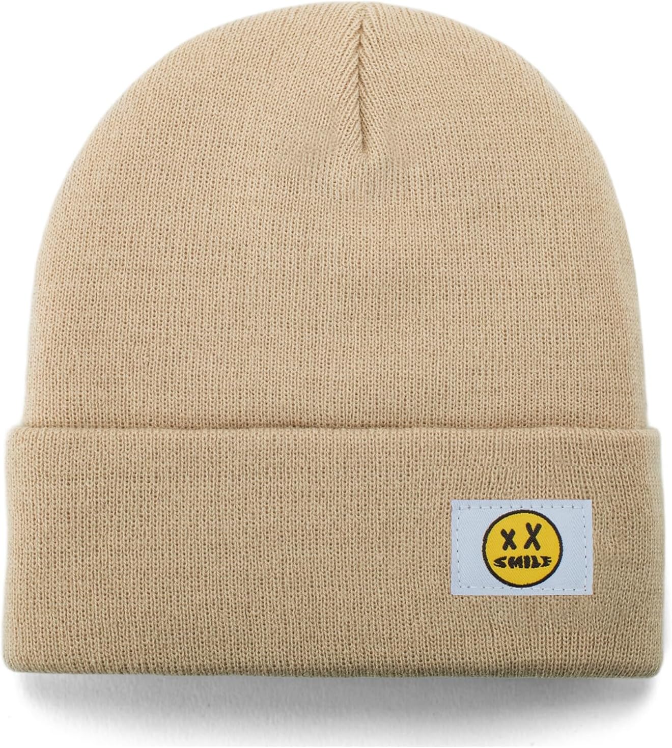 Beanie for Women Men Double Layer Knit Winter Hats Soft Warm Cuffed Beanies Unisex Ski Hat