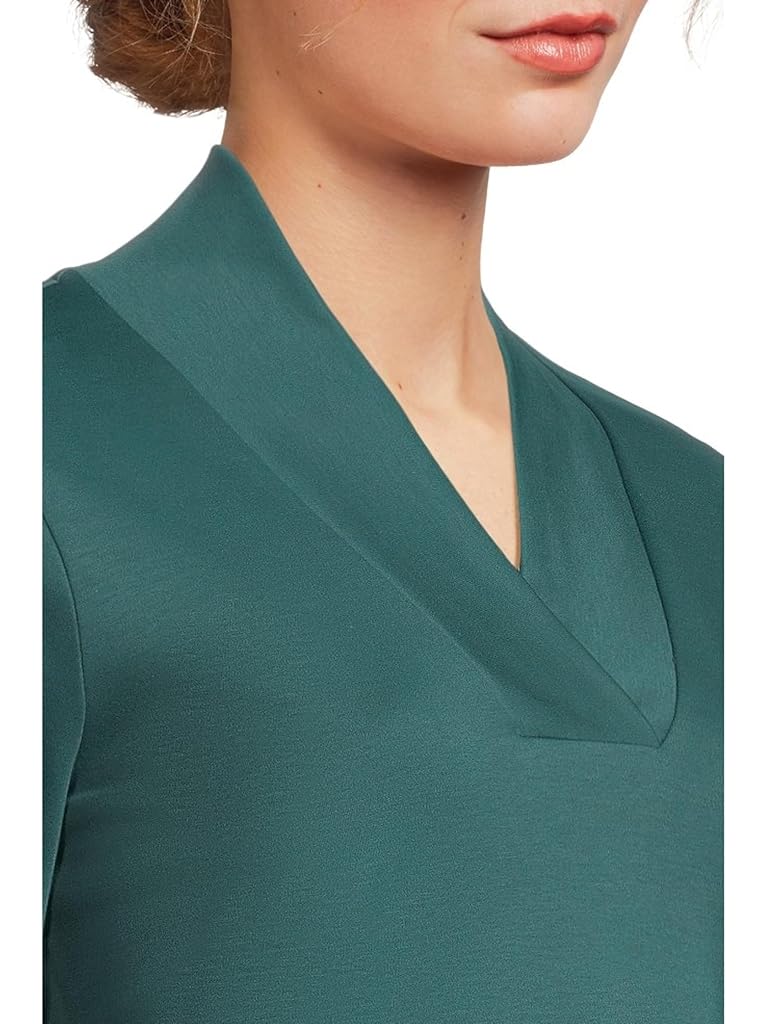 Green L.L.Bean Pima Shawl Long-Sleeve Cotton Tee