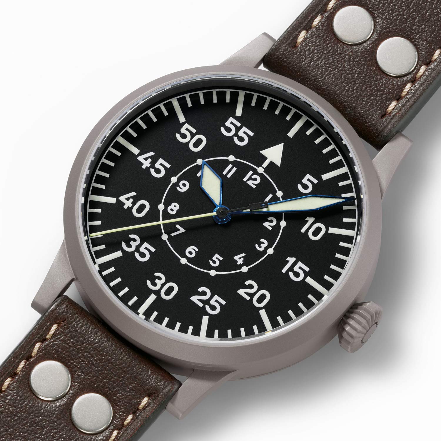 Laco Fliegeruhr Original Friedrichshafen Made in Germany – 45mm Ø hochwertige Automatikuhr – Einzigartige Qualität. Herausragende Verarbeitung – Wasserdicht im zeitlosem Design – seit 1925