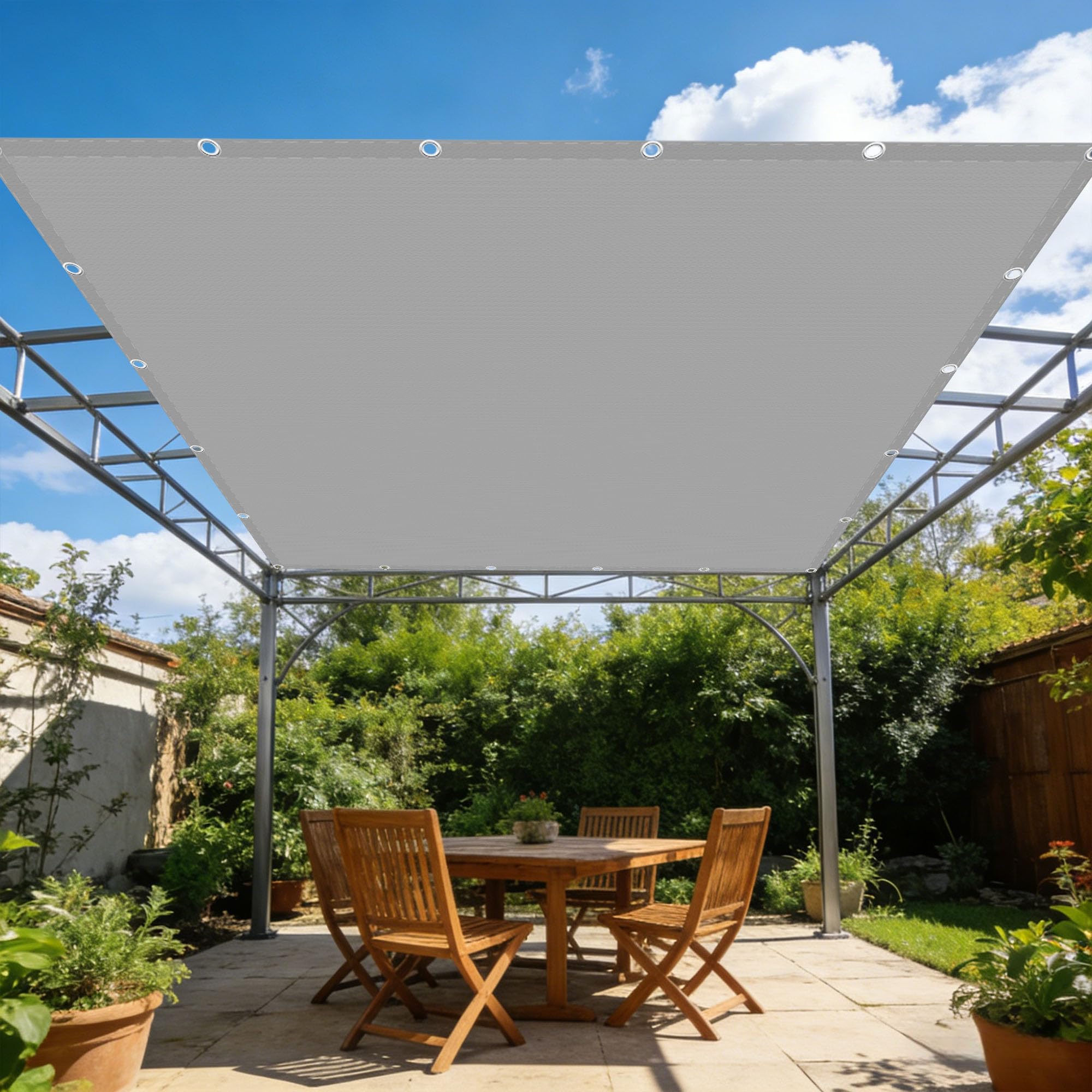 Voile d'ombrage de balcon 70x600 cm pour créer un coin frais sur la terrasse