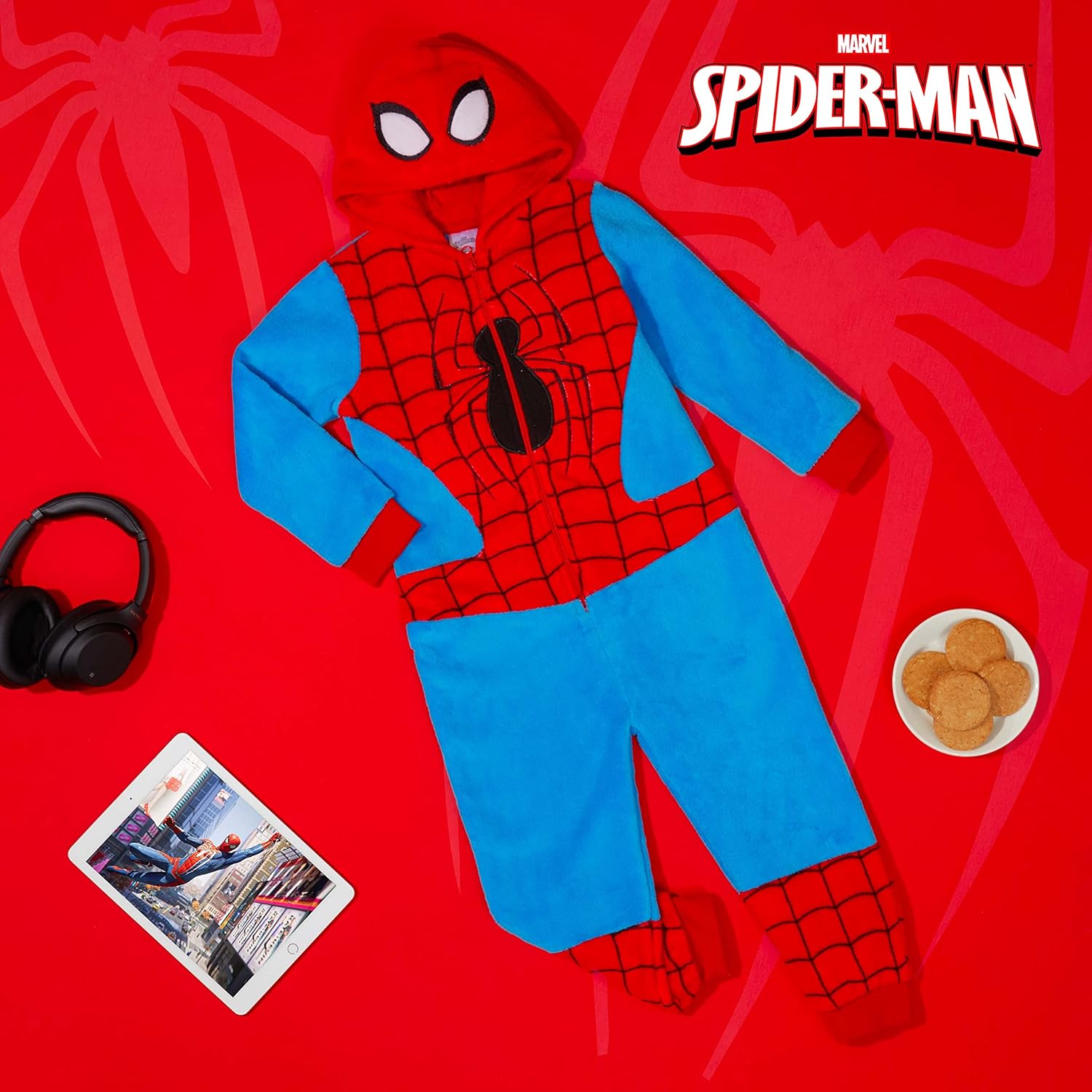 Marvel Pyjamas for Boys, Spiderman Pyjama, Fleece Boys Pyjamas - Image 2