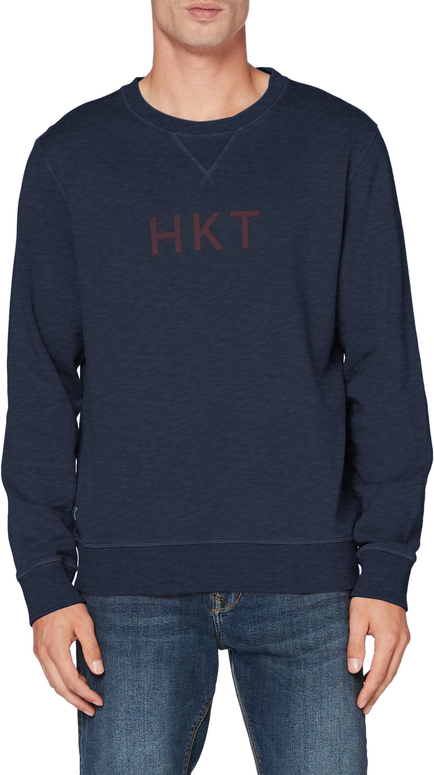 HKT by Hackett London Men's Hkt Crew Sweatshirt, 595navy, XS