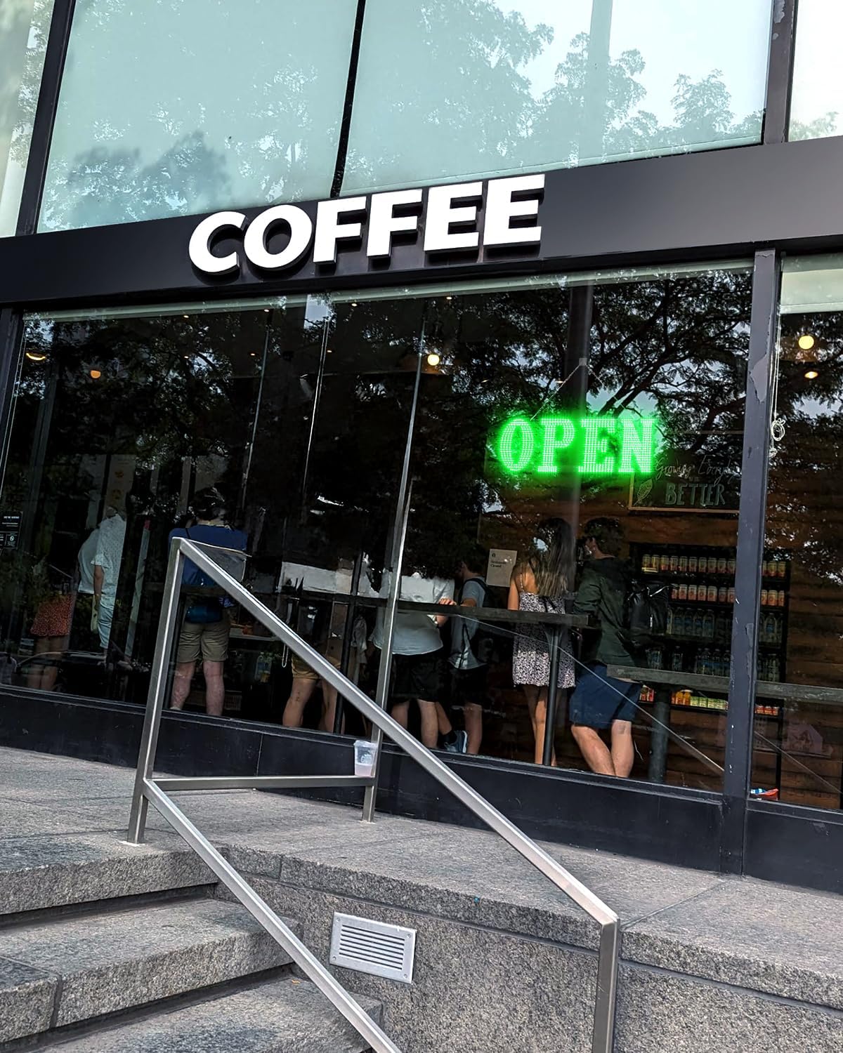 30"x10" Large LED Open Sign BT and Remote Control Open Signs Super Bright Dimmable Business Open Sign for Storefront Window Bar Salon Cafes Retail Shops Green - Image 7