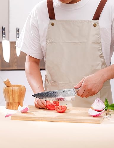 Miniatura 7 de WILDMOK Juego de cuchillos de chef de 5 piezas, juego de cuchillos japoneses ultra afilados de alta calidad para cocina, cuchillo de cocina de acero