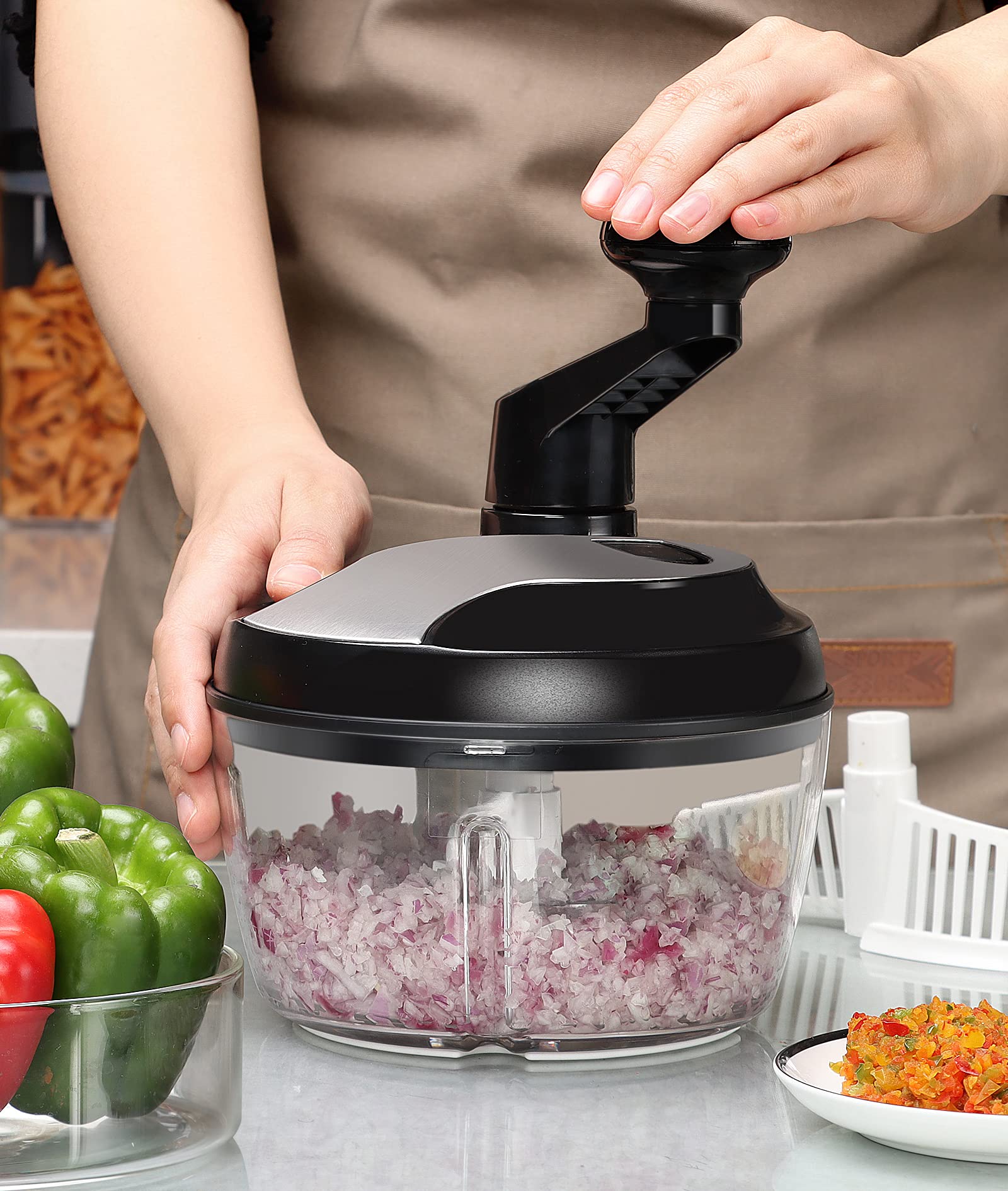 Buy KEOUKE Vegetable Food Chopper CutterHeavy Duty Chopper (7 Cups