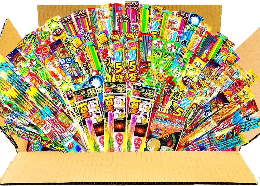 Amazon.co.jp Hand Held Fireworks, Over 400 Pieces, Assorted Set
