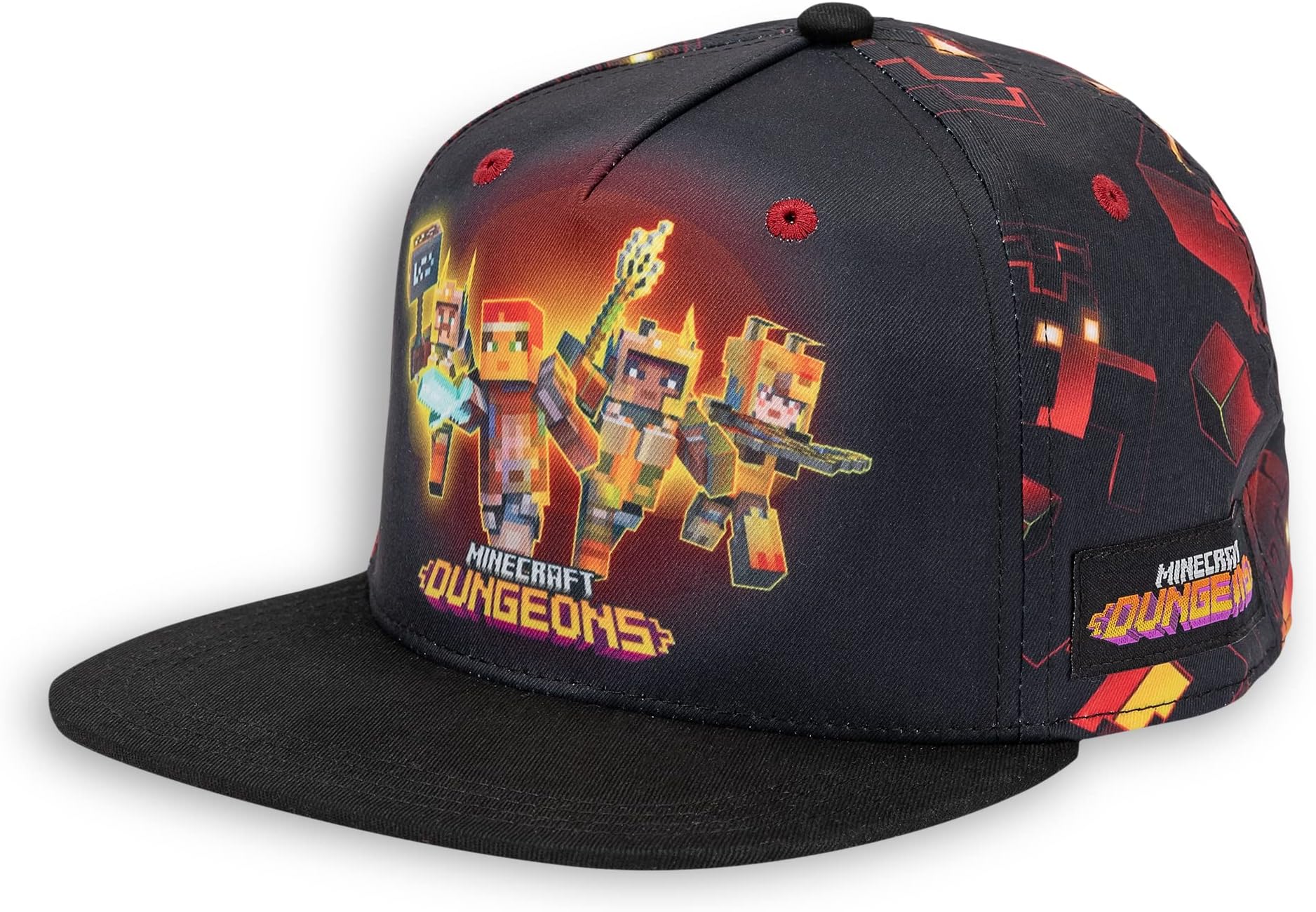 BioworldMinecraft Dungeons Character Kids Cap Black, Black, One Size