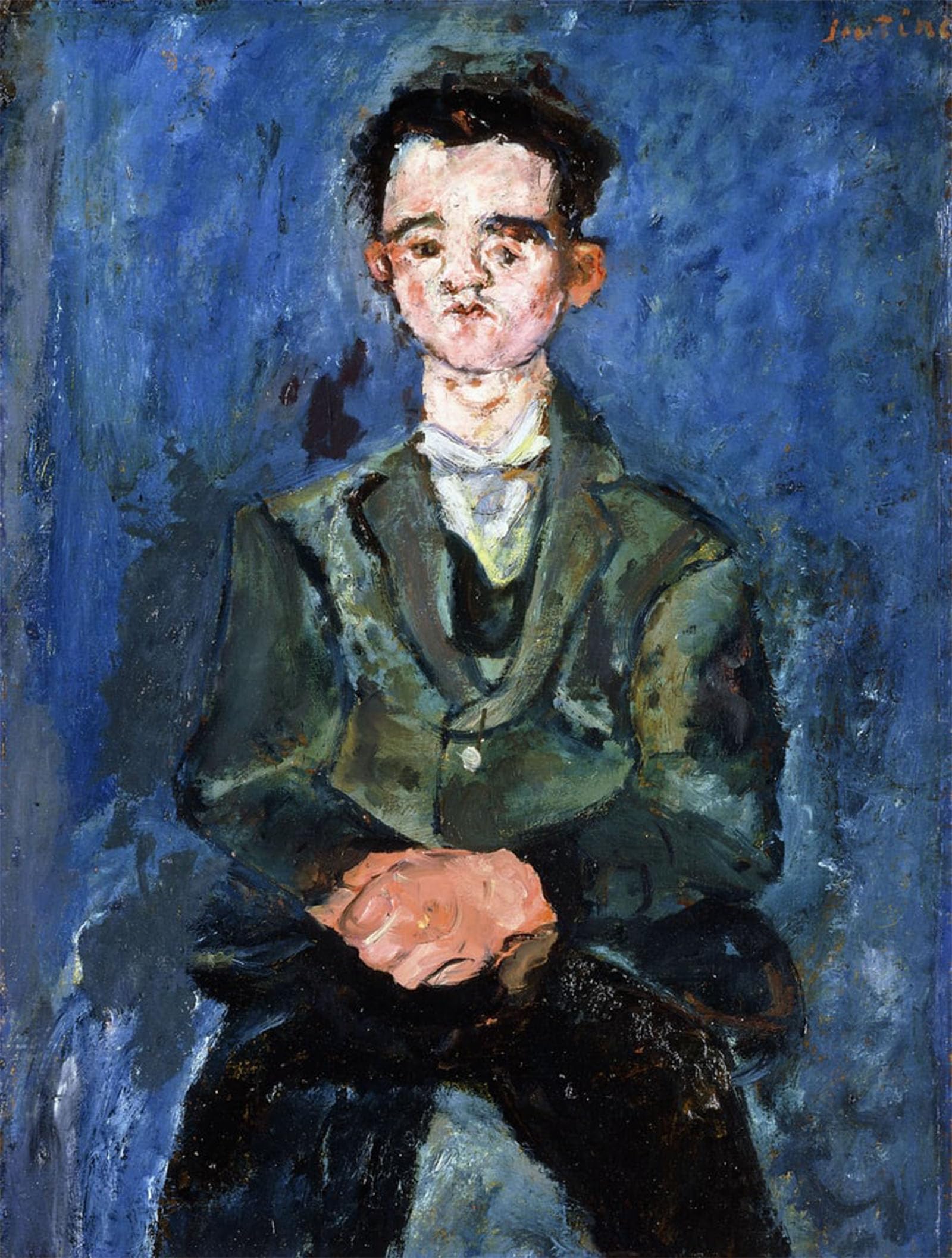 ARTXLXXBN Famous Prints Artwork Pictures Poster Painting Art Portrait of a Boy in by Chaim Soutine Artwork Landscape Pictures for Home Decor 60x90cm