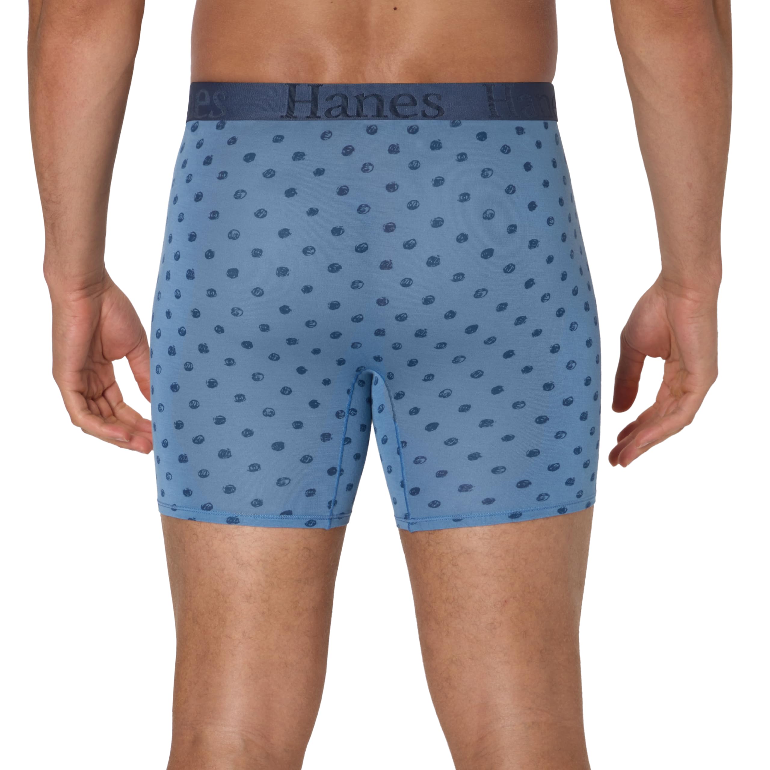 Hanes Originals Supersoft Boxer Briefs, Viscose from Bamboo Men's Underwear, Solids & Prints, 3-Pack Boxeur ajusté Homme (Lot de 3)