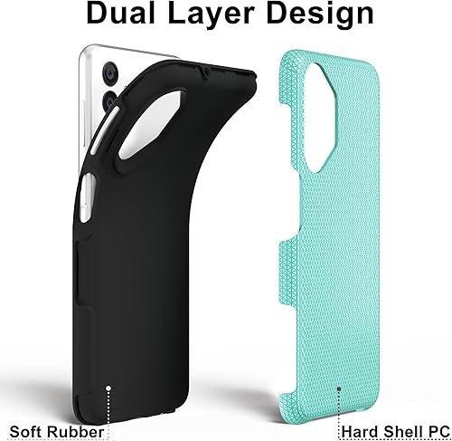 Miniatura 3 de oakxco Funda para Samsung Galaxy A13 0.18 ozA04s, funda protectora resistente con textura antideslizante, funda resistente de doble capa a prueba de