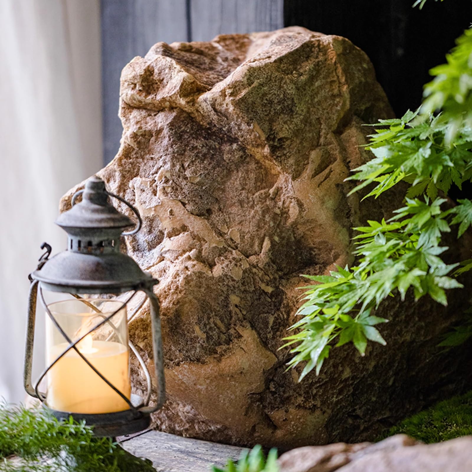 Grandi Rocce Artificiali for Effetti Naturali realistici, Rocce Artificiali multifunzionali for la Decorazione del Giardino, Il Paesaggio, Gli Ornamenti da Giardino(15.7 * 11 * 8.7in)