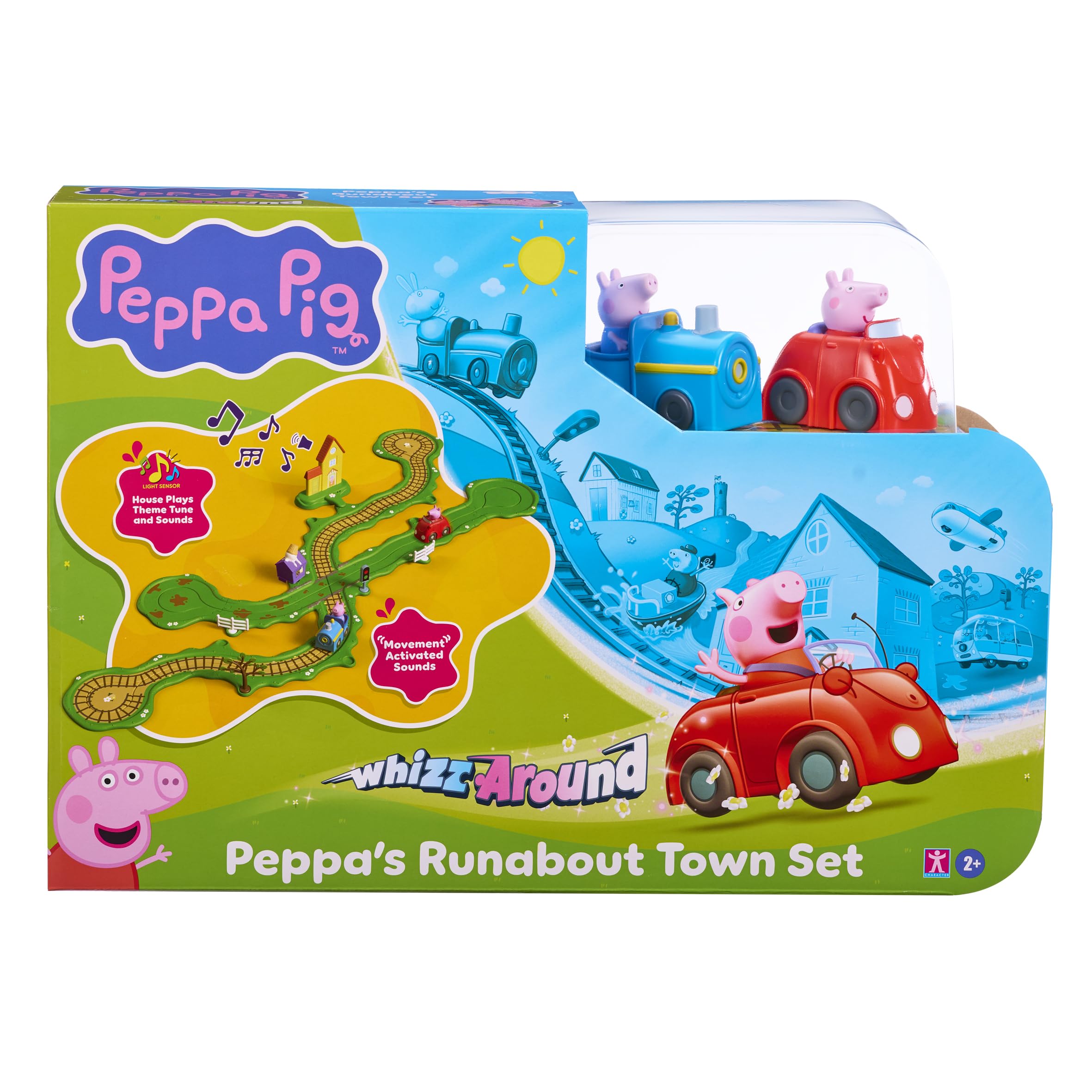 Peppa Pig Whizz Around Runabout Town Playset