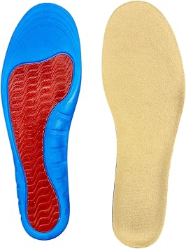 Ener-Gel Cool Gel Light Insoles Made in USA Shock-Absorbing, Cushioned, Lightweight for All-Day Comfort Womens 6-10, Mens 7-9