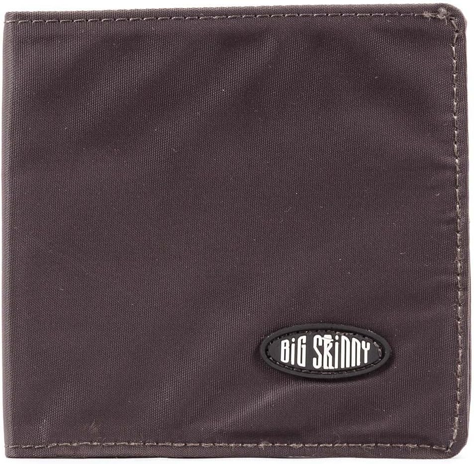 Big Skinny Men's World Bi-Fold Slim Wallet with Zippered Pocket, Holds Up to 35 Cards