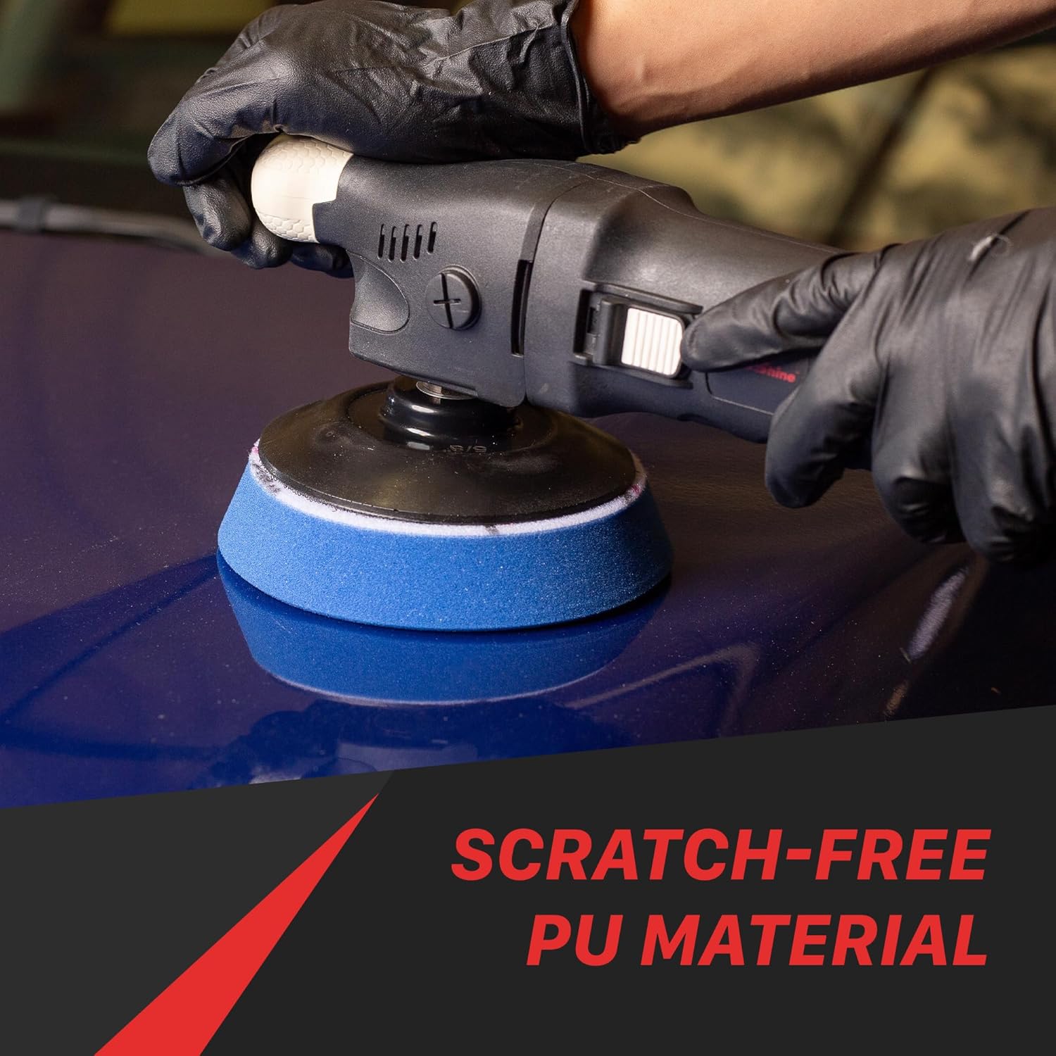 Maxshine 3” Universal Black RO Polisher Backing Plate – Durable One-Piece Molded Design, High-Elasticity PU with Hook & Loop Fastening – Fits Foam, Wool & Microfiber Pads - Image 6