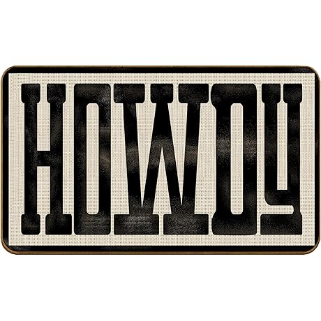 Howdy Mat: Western Farmhouse Charm for Your Door